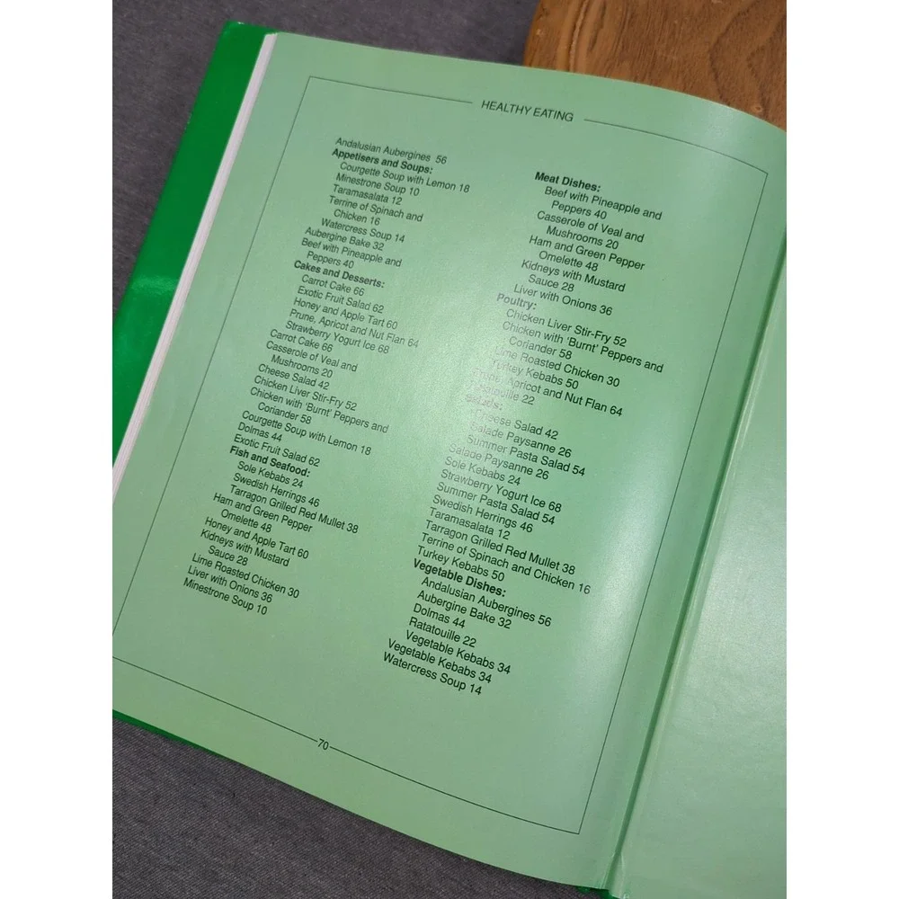 1993 Healthy Eating Cookbook A Magna All-Color‎ VTG English Cookbook Hardcover